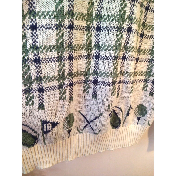 Waterfront Workshop Men’s Sweater – Beige, Size L – Golf Club & Bag Design - Picture 5 of 7